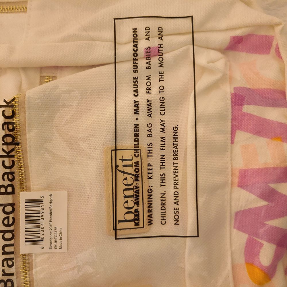 BENEFIT BRANDED 2019 BACKPACK - Picture 5 of 5